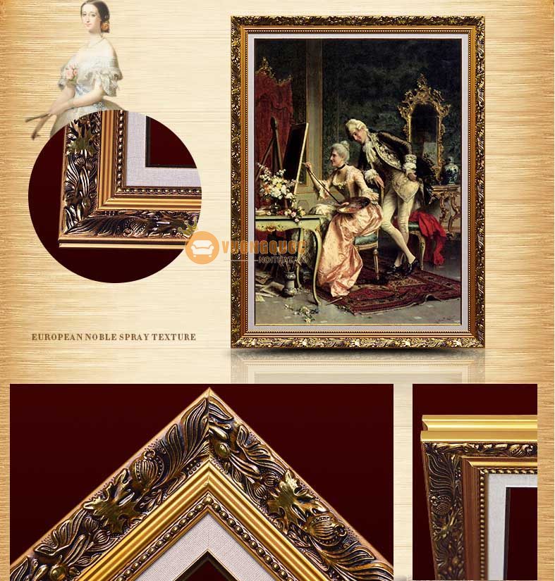 tranh trang trí phong cách cổ điển châu âu HYY125-10